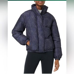 Daily Ritual (Amazon Essentials) Relaxed Fit Mock Neck Short Puffer Jacket S NWT